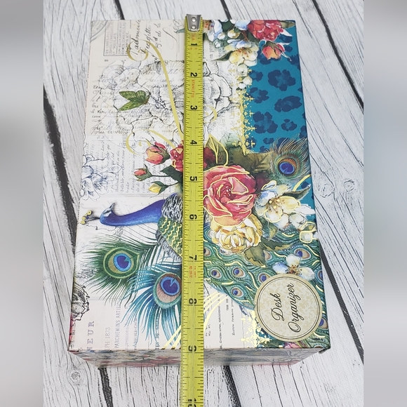 Punch Studio Leopard Peacock 3-Compartment Organizer - Picture 11 of 13